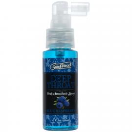 Спрей для мінету Doc Johnson GoodHead DeepThroat Spray – Blue Raspberry 59 мл для глибокого мінету - 1