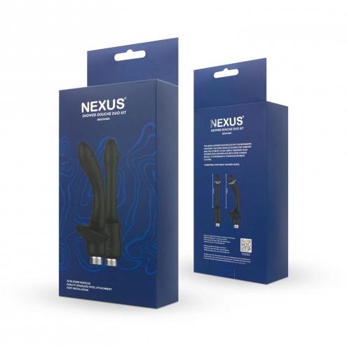 Набір анальних насадок для душу Nexus Beginner Shower Douche Duo Kit - Black, 2 шт.
