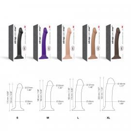 Насадка для страпону Strap-On-Me Dual Density Dildo Caramel S - 2