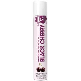 Лубрикант на водній основі Wet Oral Play Black Cherry (30 мл) - 1