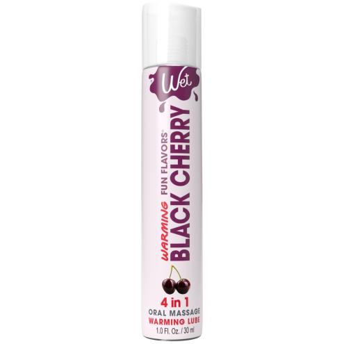 Зігріваючий лубрикант на водній основі Wet Warming Black Cherry 4 in 1 (30 мл)