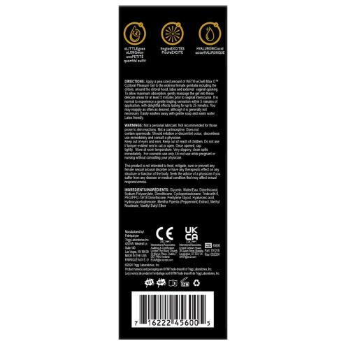 Збуджуючий гель для клітора Wet Wow Max O Clitoral Arousal Gel, легке поколювання (15 мл)