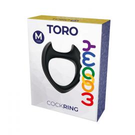 Эрекционное кольцо Wooomy Toro M Black - 3