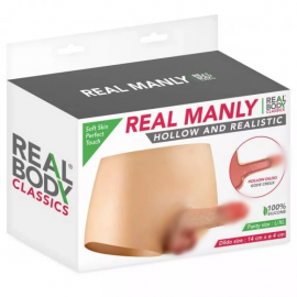 Страпон Real Body — Real Manly hollow and realistic L/XL - 1