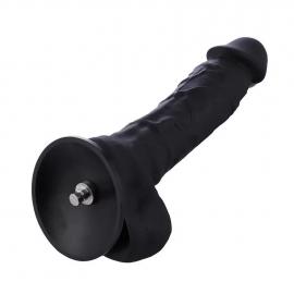 Силиконовый дилдо Hismith 8.3" Silicone Dildo Black - 4