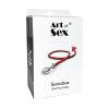 Металлическая анальная пробка L с дьявольским хвостом Art of Sex - Succubus, черный/золото
