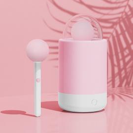 Вібратор-цукерка на паличці KISSTOY Pink Pop, зарядний кейс-нічник - 3