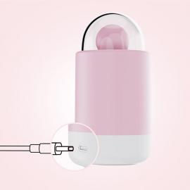 Вібратор-цукерка на паличці KISSTOY Pink Pop, зарядний кейс-нічник - 2