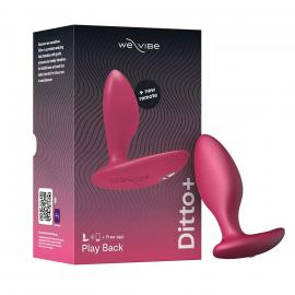 Анальна смарт-вібропробка We-Vibe Ditto+ Cosmic Pink з пультом ДУ - 1