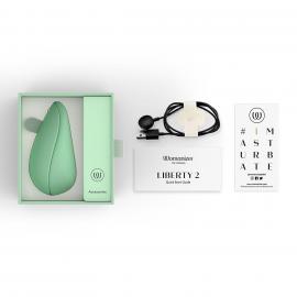 Вакуумний кліторальний стимулятор Womanizer Liberty 2 Sage - 9