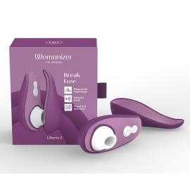 Вакуумний кліторальний стимулятор Womanizer Liberty 2 Purple - 12