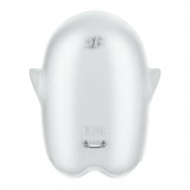 Вакуумний кліторальний стимулятор із вібрацією Satisfyer Glowing Ghost White - 5