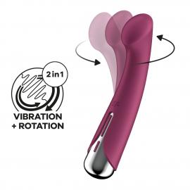 Вібратор із ротацією Satisfyer Spinning G-Spot 1 Red - 1