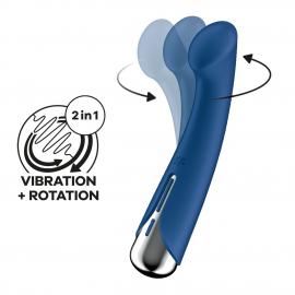 Вібратор із ротацією Satisfyer Spinning G-Spot 1 Blue - 1