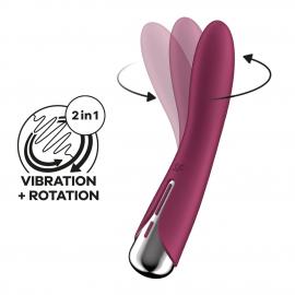 Вібратор для точки G з обертанням Satisfyer Spinning Vibe 1 Red - 3