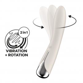 Вібратор для точки G з обертанням Satisfyer Spinning Vibe 1 Beige - 1