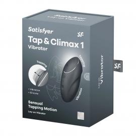 Вібростимулятор-пульсатор Satisfyer Tap & Climax 1 Grey, ефект постукування пальцем - 8