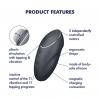 Вибростимулятор-пульсатор Satisfyer Tap & Climax 1 Grey, эффект постукивания пальцем