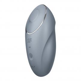 Вібростимулятор-пульсатор Satisfyer Tap & Climax 1 Bluegrey, ефект постукування пальцем - 7