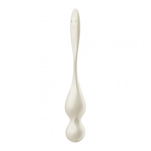 Вагинальные смарт-шарики с вибрацией Satisfyer Love Birds 1 Connect App White, 78 г