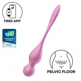 Вагінальні смарт-кульки з вібрацією Satisfyer Love Birds 1 Connect App Pink, 78 г - 1