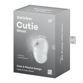Вакуумний кліторальний стимулятор із вібрацією Satisfyer Cutie Ghost White - 5