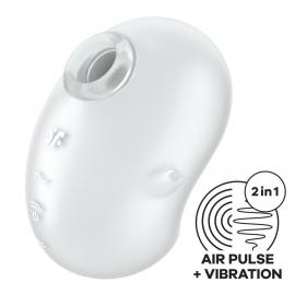 Вакуумний кліторальний стимулятор із вібрацією Satisfyer Cutie Ghost White - 1