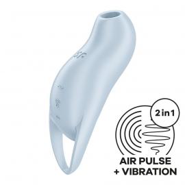 Вакуумний кліторальний стимулятор із вібрацією Satisfyer Pocket Pro 1 Blue - 1