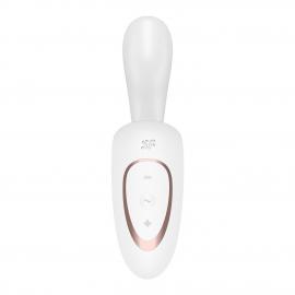 Вагінально-кліторальний вібратор Satisfyer G for Goddess 1 White - 7