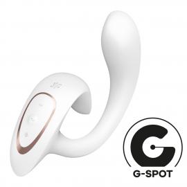 Вагінально-кліторальний вібратор Satisfyer G for Goddess 1 White - 1