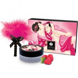 Смачна пудра для оральних ласк Shunga Body Powder - Raspberry feeling (75 грам) - 1