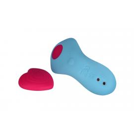 Вібратор у трусики FairyGasm HeartGem blue - 10