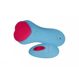 Вібратор у трусики FairyGasm HeartGem blue - 9