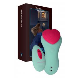 Вібратор у трусики FairyGasm HeartGem green - 1