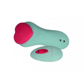 Вібратор у трусики FairyGasm HeartGem green - 5