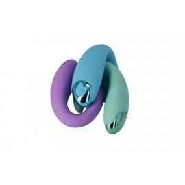 Вібратор для пар FairyGasm PleasureBerry blue, зарядний кейс, пульт ДУ - 5