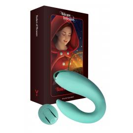 Вібратор для пар FairyGasm PleasureBerry green, зарядний кейс, пульт ДУ - 1