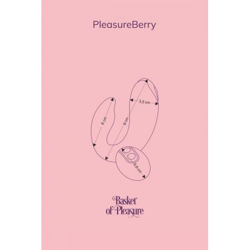 Вибратор для пар FairyGasm PleasureBerry green, зарядный кейс, пульт ДУ