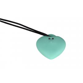 Міні-вібратор «Сердечко» FairyGasm PleasureStone green - 6