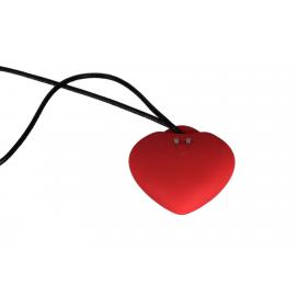 Міні-вібратор «Сердечко» FairyGasm PleasureStone red - 5