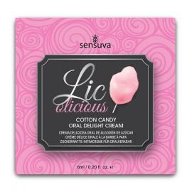 Пробник геля для минета Sensuva Lic-o-licious Cotton Candy (6 мл)