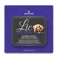 Пробник гелю для мінету Sensuva Lic-o-licious Blueberry Muffin (6 мл)