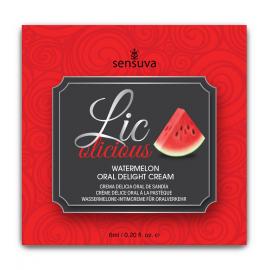 Пробник гелю для мінету Sensuva Lic-o-licious Watermelon (6 мл)