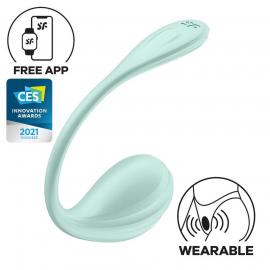 Смарт-виброяйцо Satisfyer Smooth Petal Connect App Mint - 1