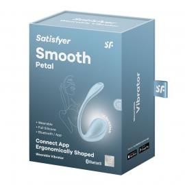 Смарт-віброяйце Satisfyer Smooth Petal Connect App Light Blue - 5
