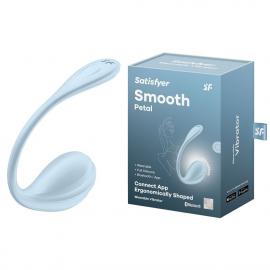 Смарт-виброяйцо Satisfyer Smooth Petal Connect App Light Blue - 7