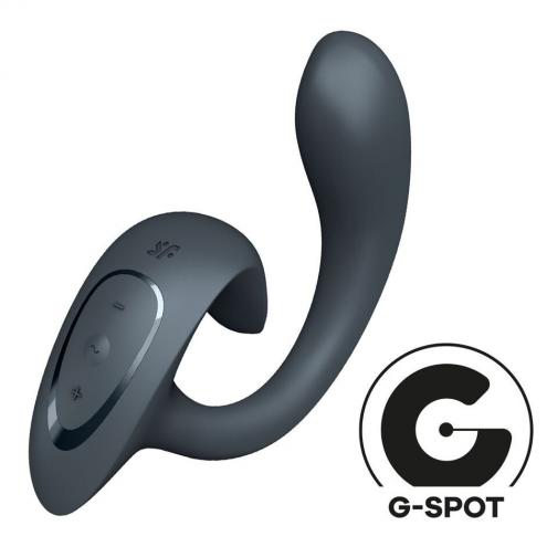 Вагінально-кліторальний вібратор Satisfyer G for Goddess 1 Dark Grey