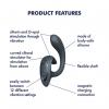 Вагінально-кліторальний вібратор Satisfyer G for Goddess 1 Dark Grey