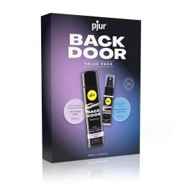Подарунковий набір pjur BACK DOOR Value Pack: силіконове мастило 100 мл та розслаблюючий спрей 20 мл