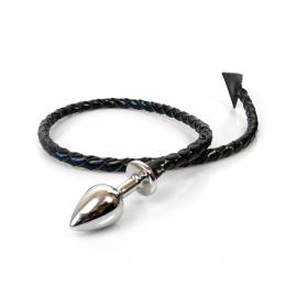 Металева анальна пробка S з диявольським хвостом Art of Sex - Succubus, чорний - 3